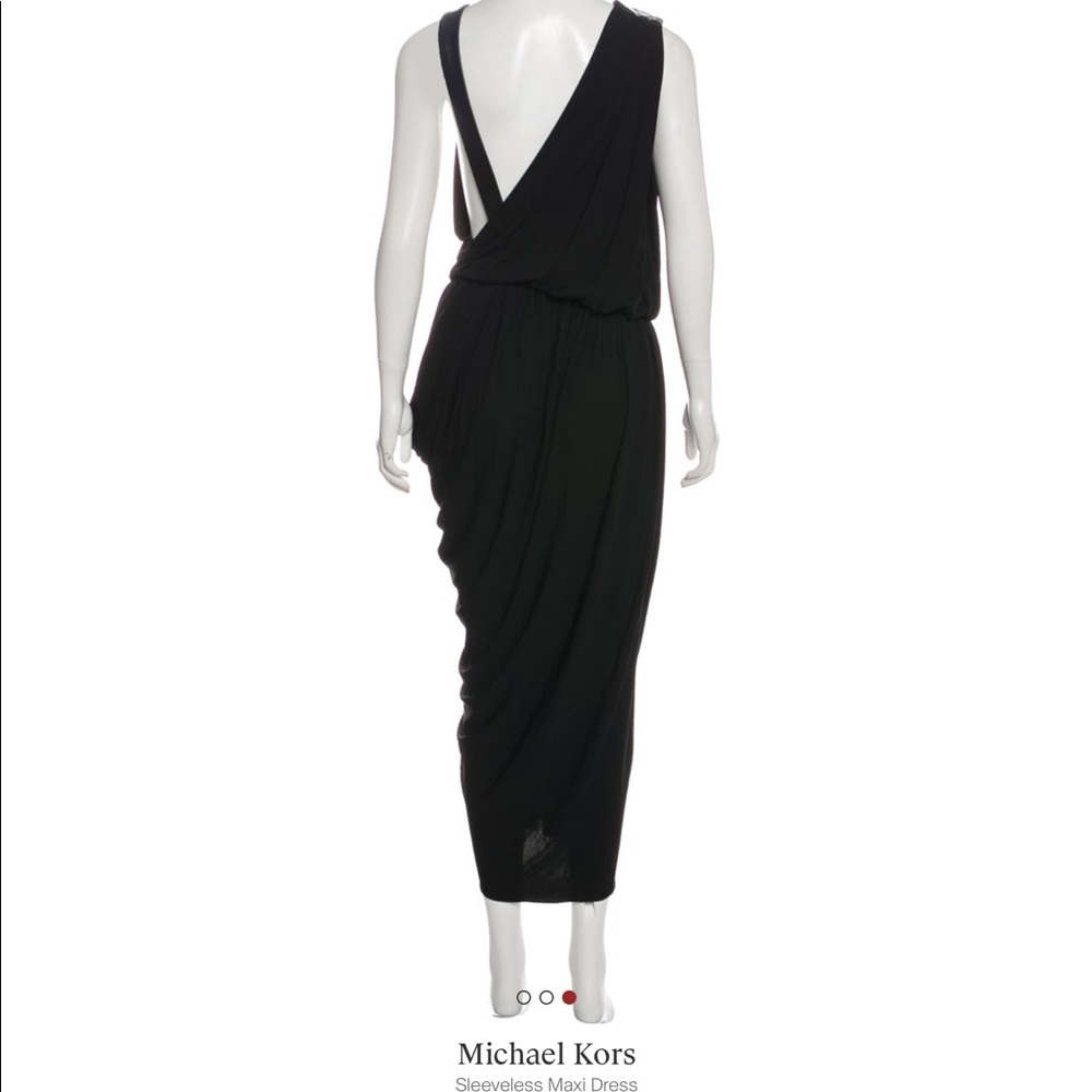 NWT Michael Kors Collection Black Dress Sz. 10 - Picture 3 of 10